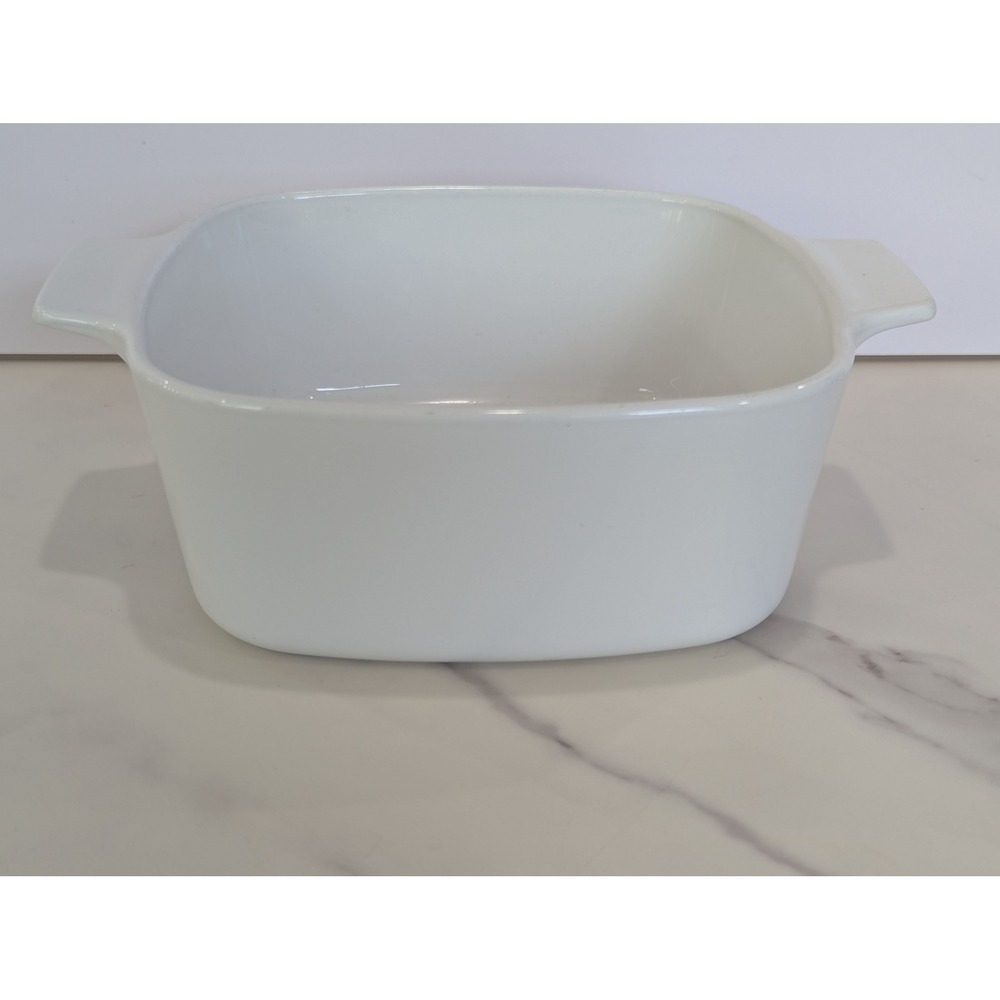 Vintage Casserole Dish 1.5 Qt White Cookmates by Corning KA-SP-1 1/2